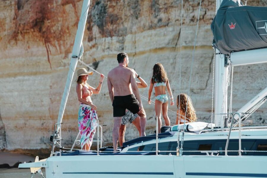 Portimao: Full Day Luxury Sail-Yacht Cruise - Marine fauna spotting: dolphins and more